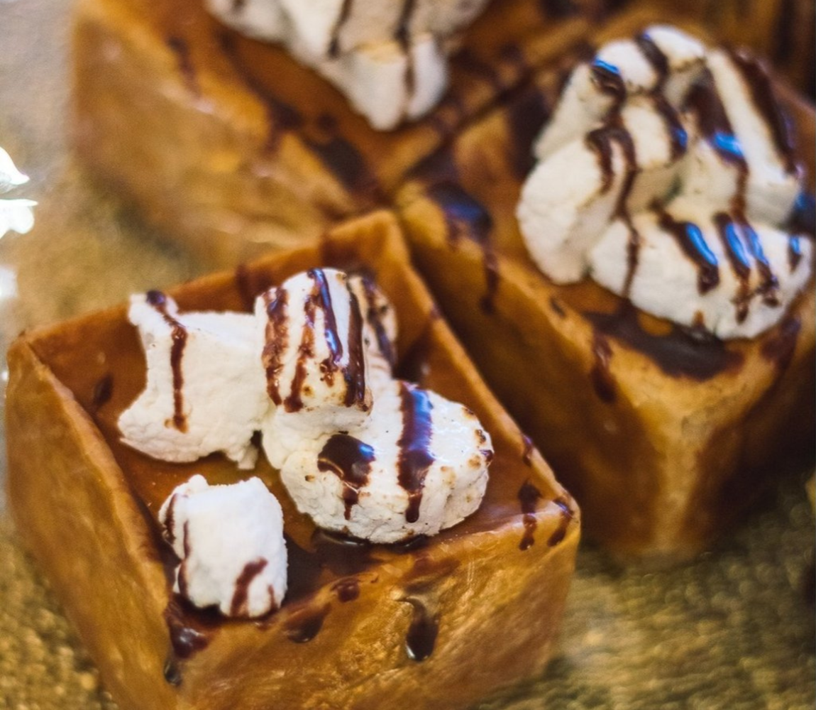 Gold Leaf Pastries dessert