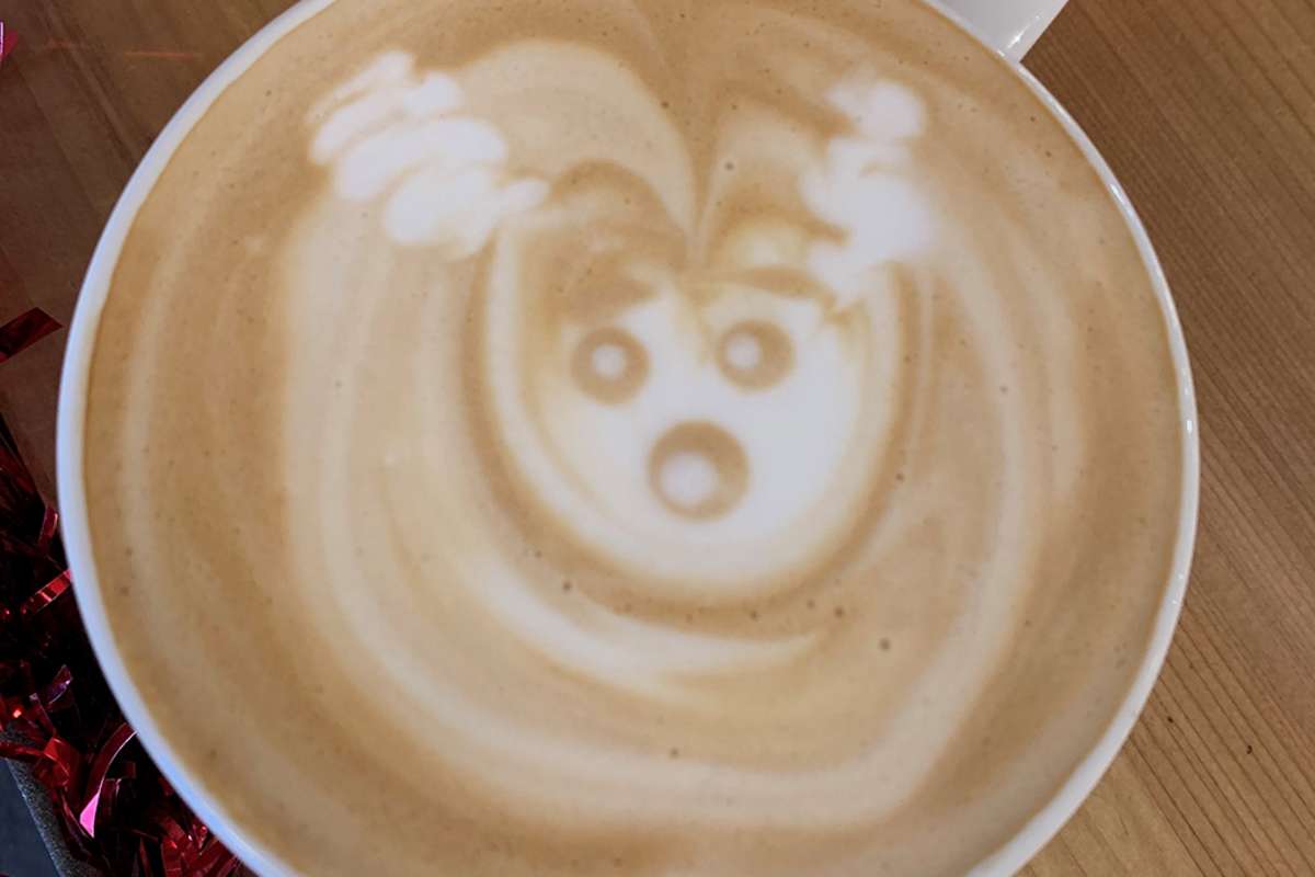 Holiday Latte at Moustache & Go