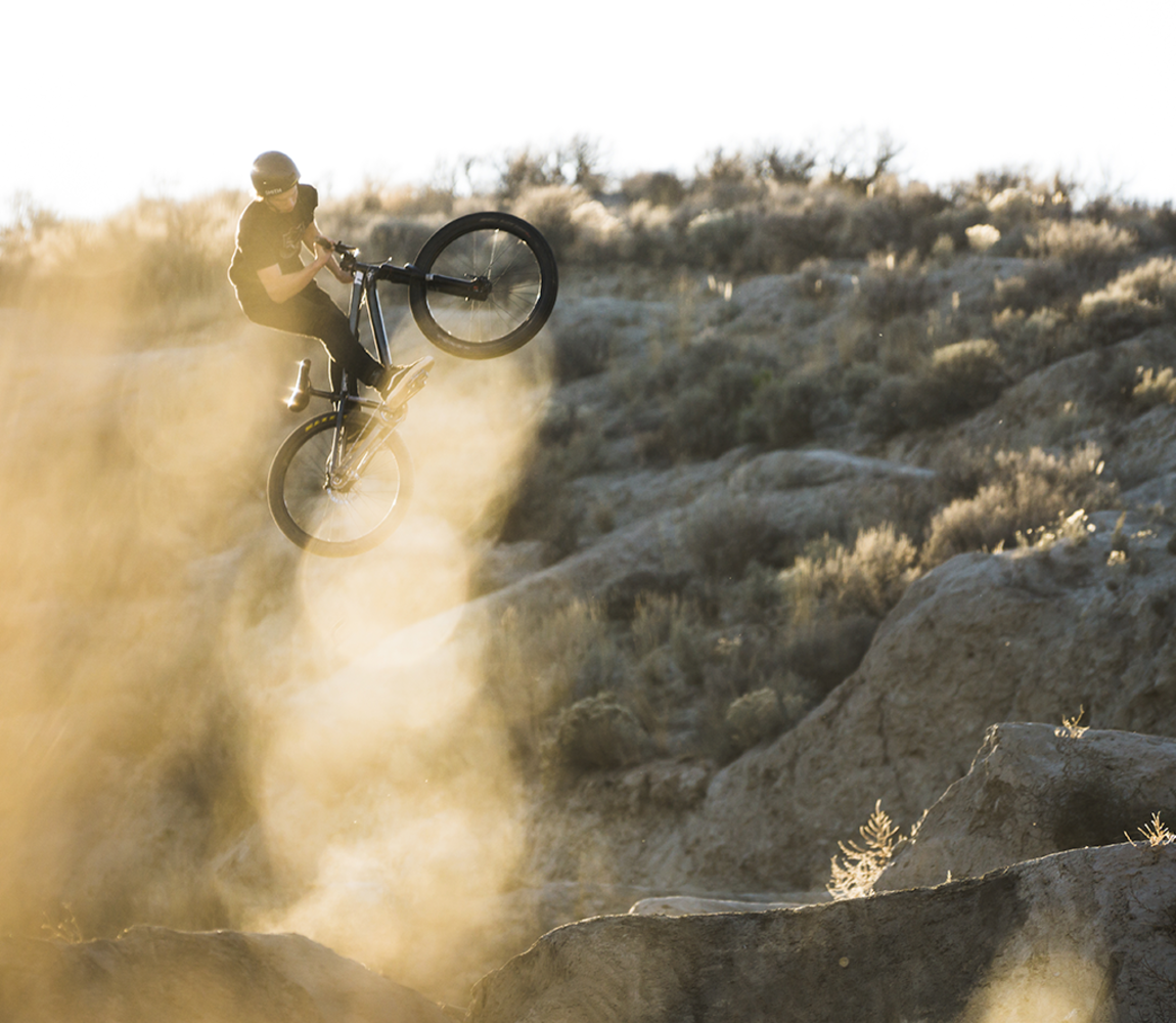 Soren Farenholtz Riding the Kamloops Bike Ranch