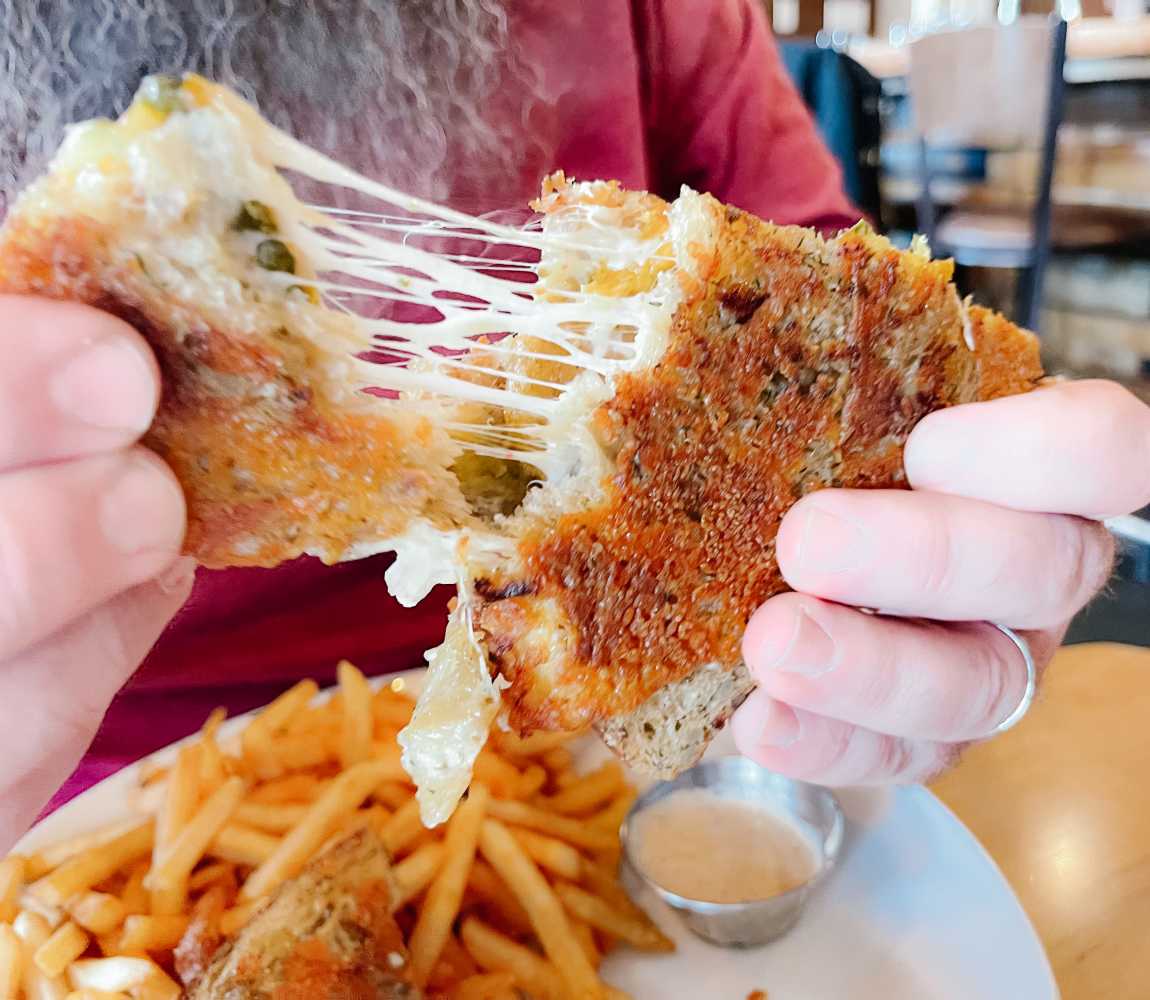 Cheese action on "This Grilled Cheese Is Kind Of A Big Dill" from Bright Eye Brewing