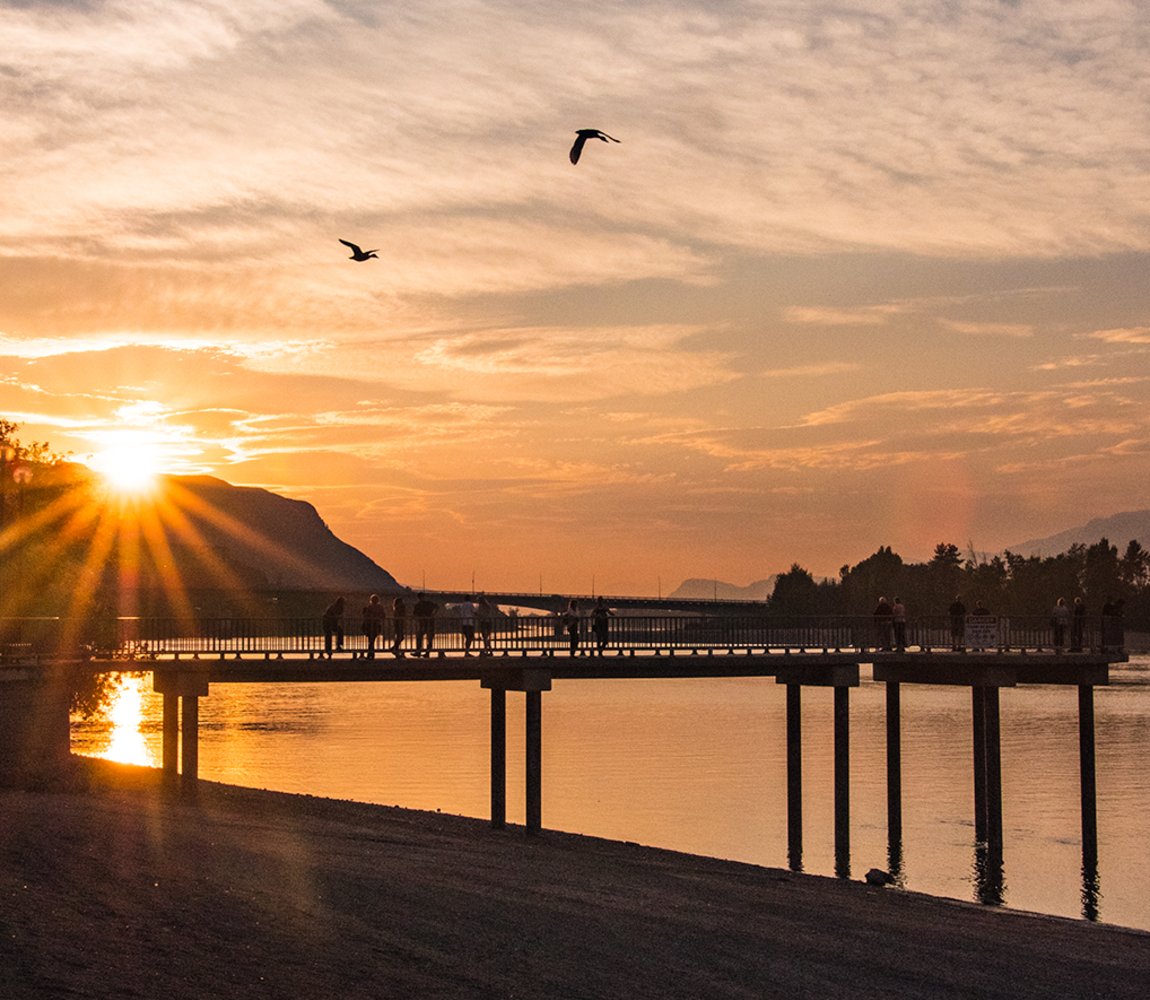 Riverside Park at Sunset