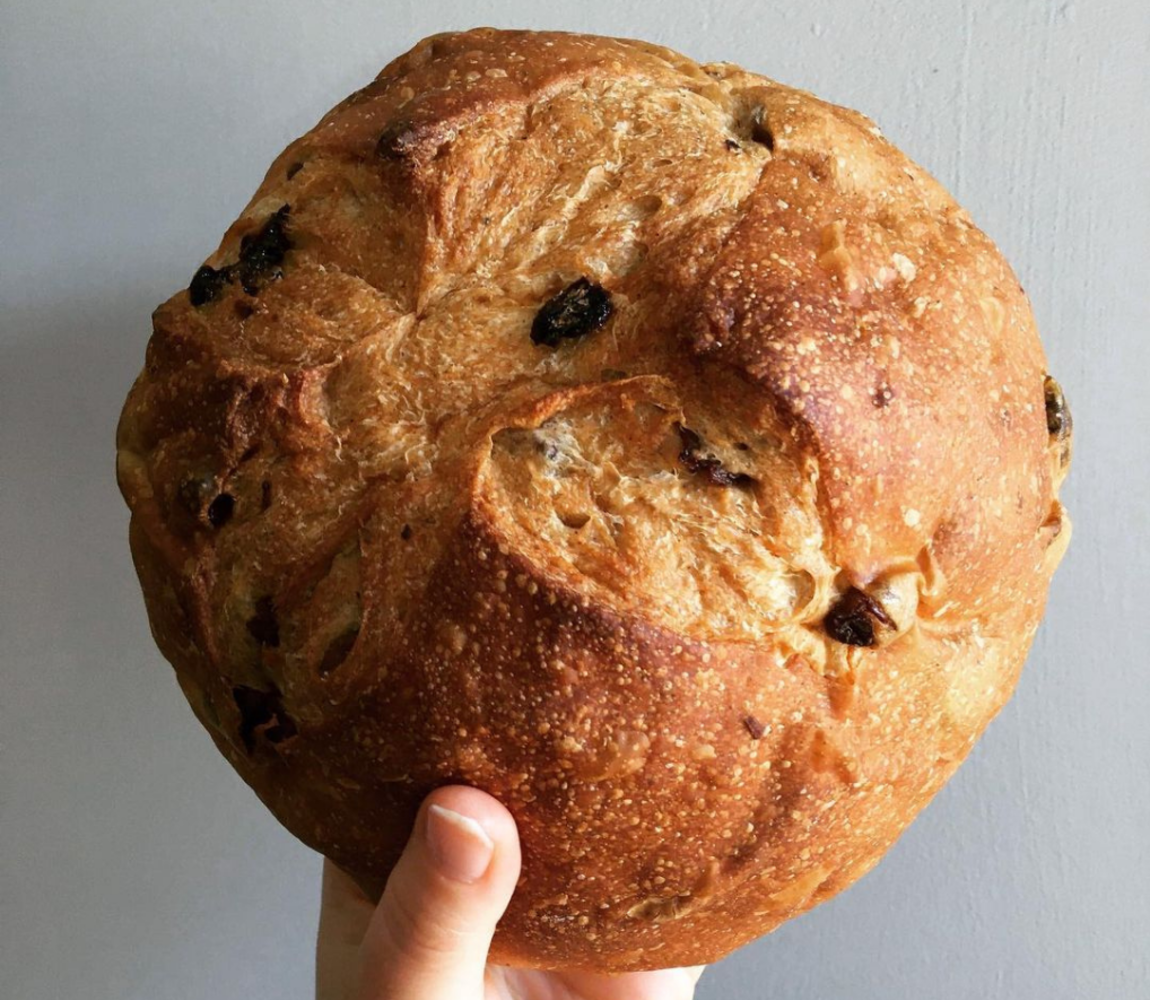 Raisin bread from Brynn's Bakery in downtown Kamloops