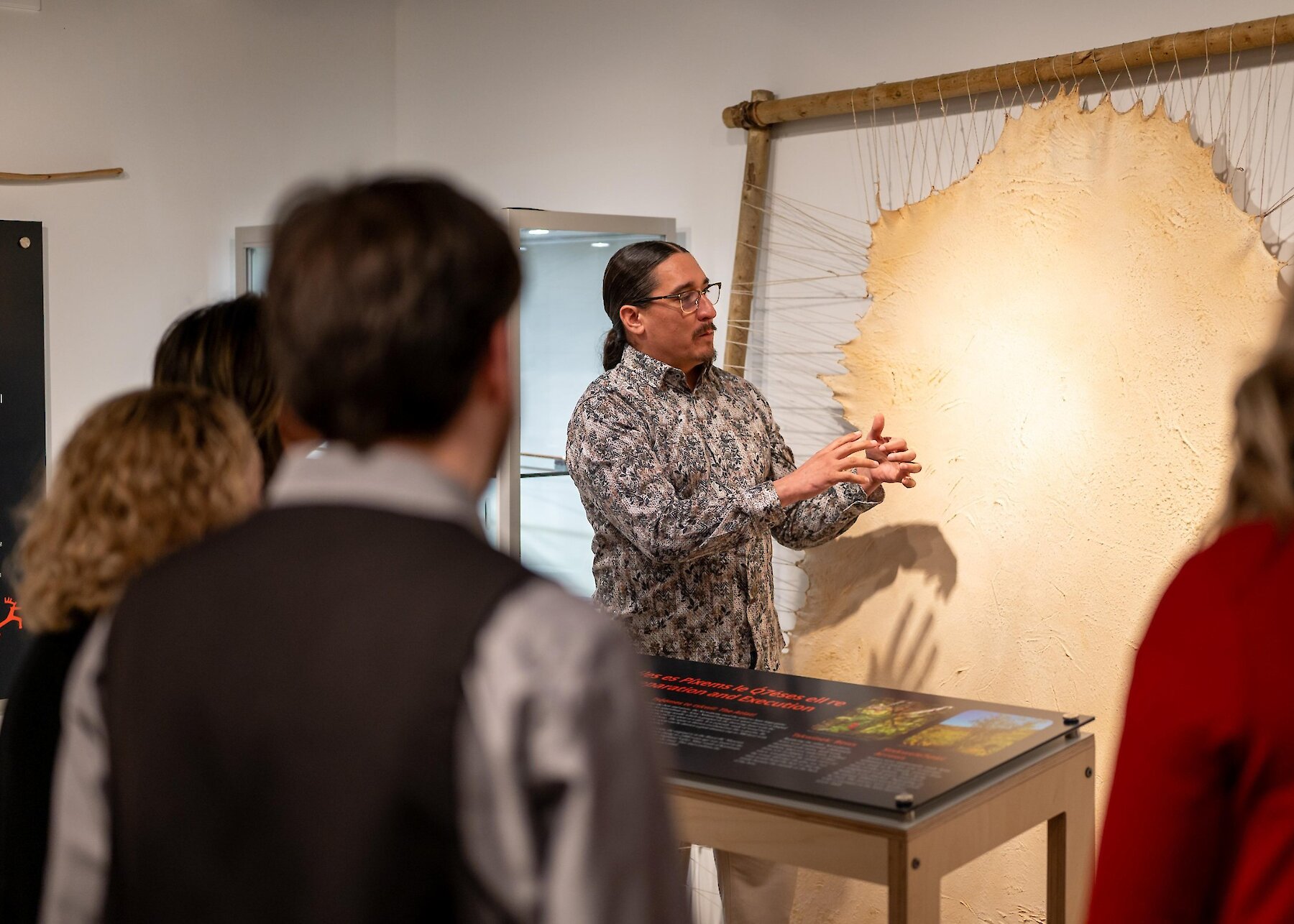 Dancer performing at the Kamloopa Powwow wearing traditional indigenous regalia, located at Tk̓emlúps te Secwépemc Powwow Arbour.